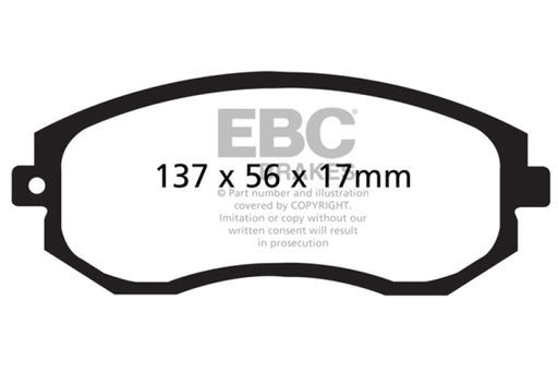 EBC Brakes Greenstuff Street Front Brake Pads FRS/BRZ/86 12+ D1539 - Lunaticsco