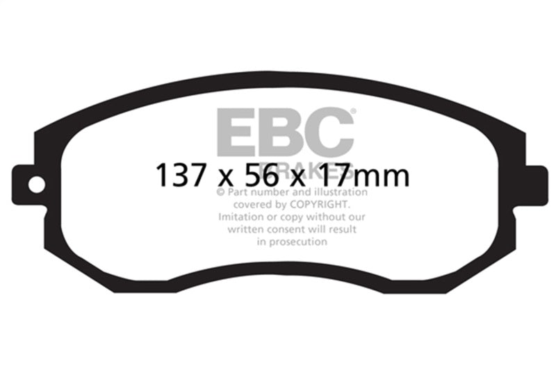 EBC Brakes Redstuff Premium Street Front Brake Pads FRS/BRZ/86 12+ D1539 - Lunaticsco