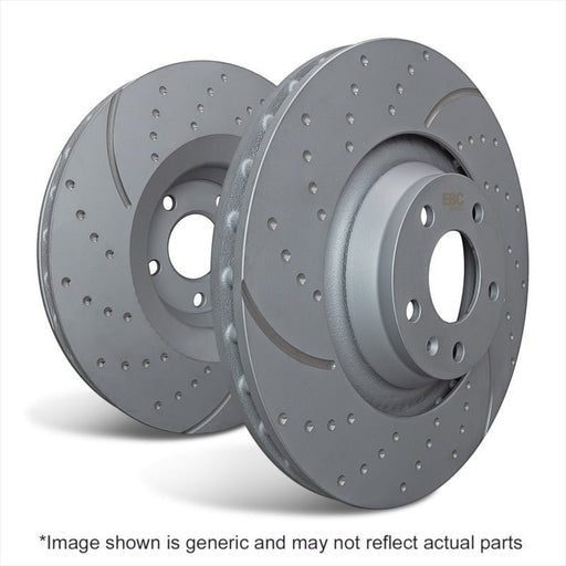 EBC Front GD Sport Slotted and Dimpled Brake Rotors, Lexus IS250 2006-2013 (C) - Lunaticsco