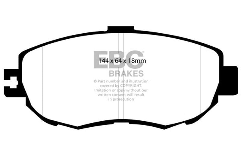 EBC Front Yellowstuff Brake Pads, Lexus LS400 1993-1994 - Lunaticsco