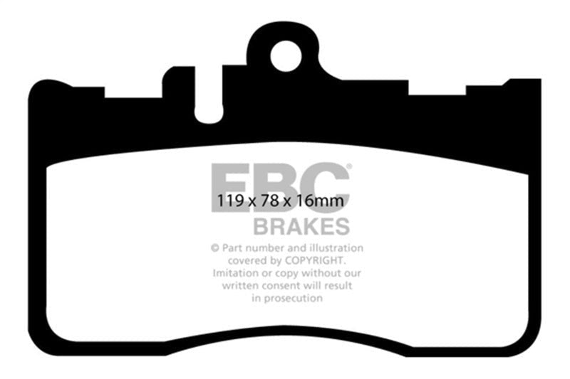 EBC Front Yellowstuff Brake Pads, Lexus LS430 2001-2006 - Lunaticsco