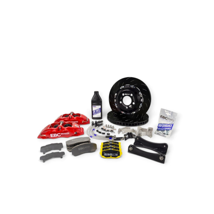 EBC Racing Front Big Brake Kit, Apollo-4 Calipers, 330mm Rotors - Blue, Scion FR-S 2013-2016 & More - Lunaticsco