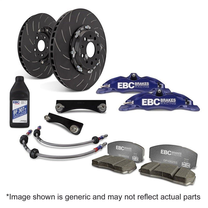 EBC Racing Front Big Brake Kit, Apollo-4 Calipers, 330mm Rotors - Blue, Scion FR-S 2013-2016 & More - Lunaticsco