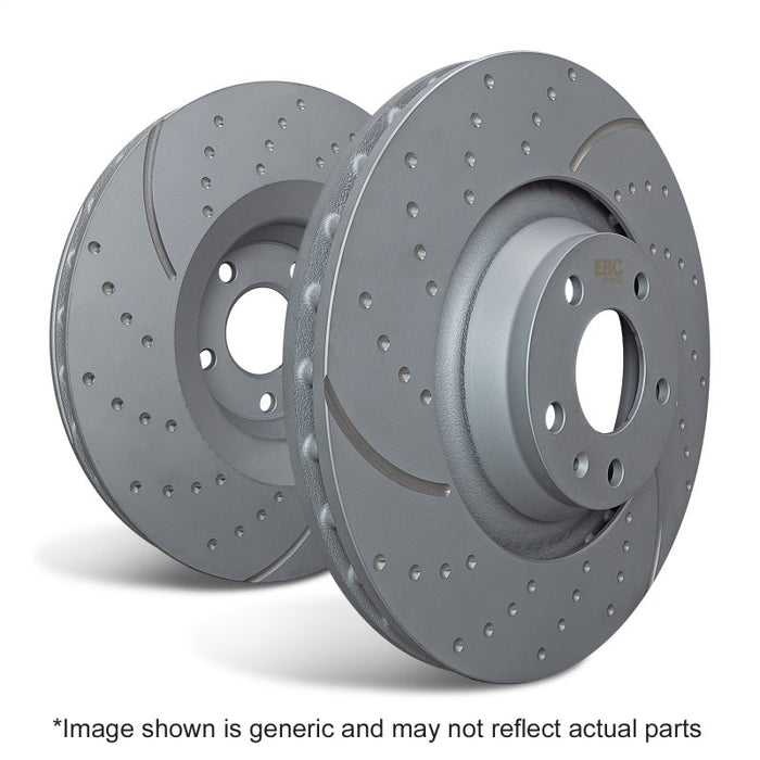 EBC Rear GD Sport Slotted and Dimpled Brake Rotors, Subaru BRZ 2017-2026 (Limited, Premium, TS) & More - Lunaticsco