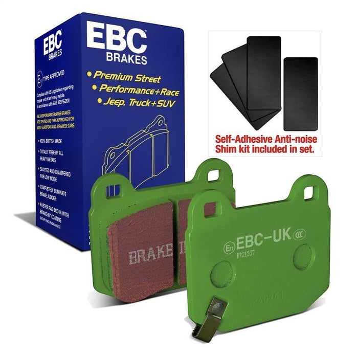 EBC Rear Greenstuff Brake Pads, Subaru BRZ 2017-2020 (Limited, Premium, TS) & More - Lunaticsco