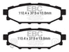 EBC Rear Redstuff Brake Pads, Subaru BRZ 2013-2020 (Limited, Premium, TS) - Lunaticsco