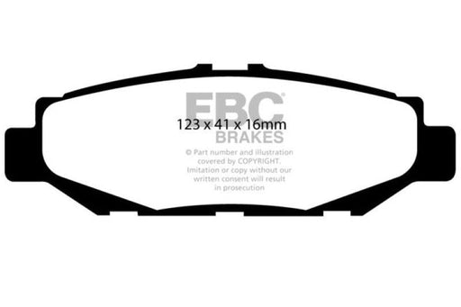 EBC Rear Yellowstuff Brake Pads, Lexus GS300 1993-1997, Lexus SC300 1992-2000, Lexus SC400 1992-2000 & More - Lunaticsco