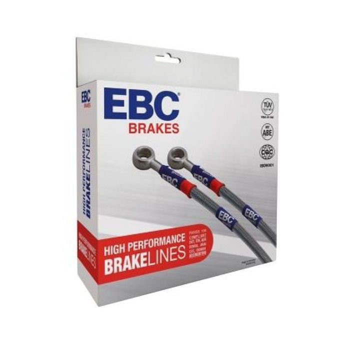 EBC Stainless Steel Brake Line Kit, Subaru BRZ 2013-2020 (Limited, Premium, TS) (Vented Rear Rotors) - Lunaticsco