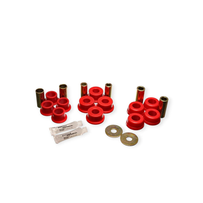 Energy Suspension Rear Control Arm Bushing Set - 92-95 Toyota MR2 (Red, includes Strut Bushings) - Lunaticsco