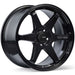 Enkei T6R 17x8 45mm Offset 5x100 Bolt Pattern 72.6 Bore Gloss Black Wheel - Lunaticsco