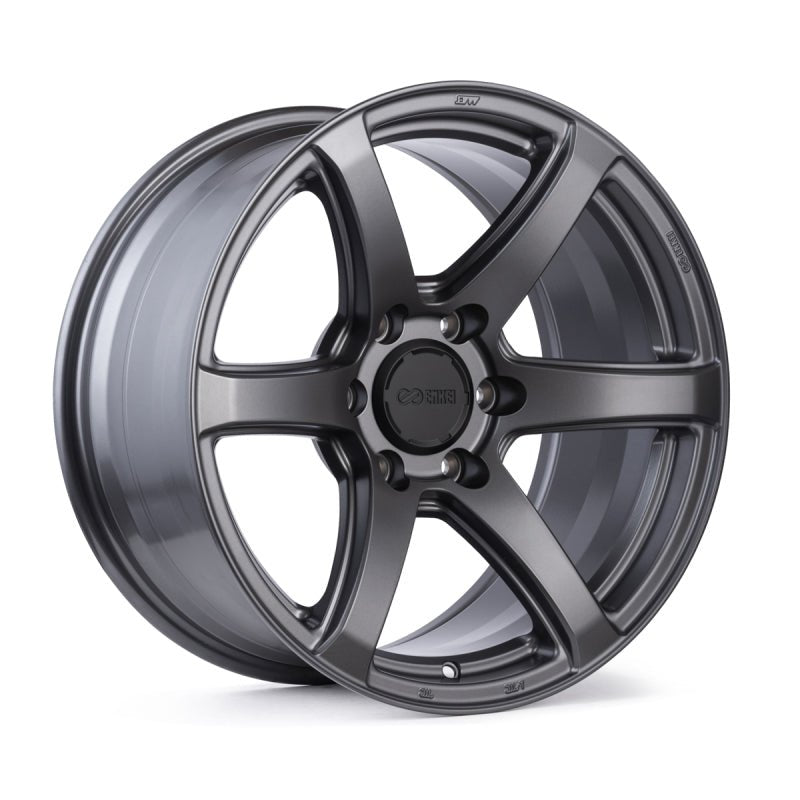 Enkei T6S 18x8 35mm Offset 5x114.3 Bolt Pattern 72.6 Bore Matte Black Wheel main image 0