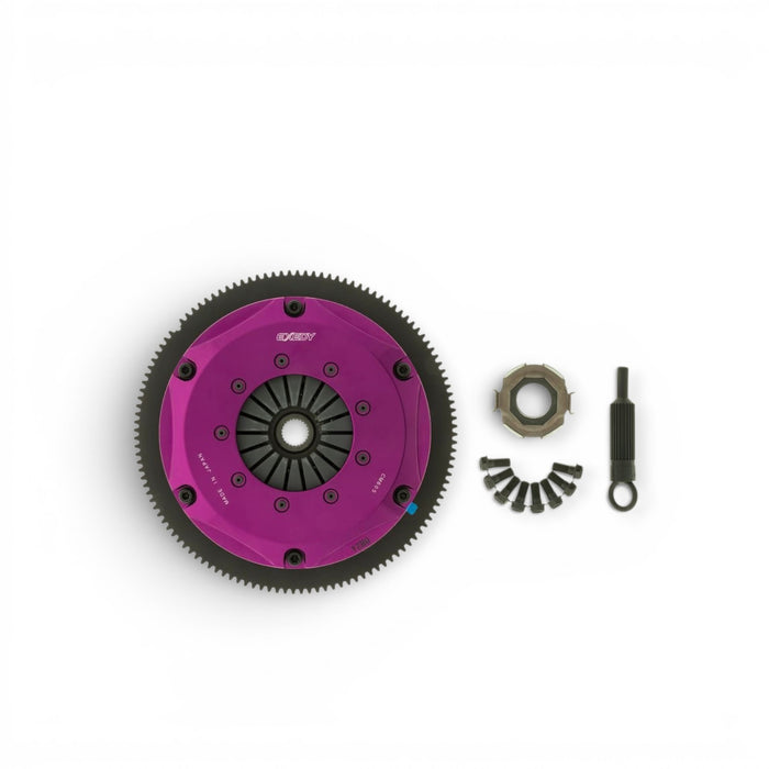 Exedy Hyper Series Twin Cerametallic Clutch Kit (Sprung Center Disc, Push Type Cover), 13-16 Scion FR-S, 13-17 Subaru BRZ, 17-20 Toyota 86 - Lunaticsco