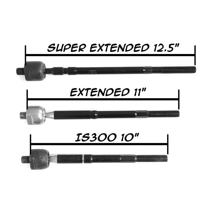 Extended Inner Tie Rod End 11" Lexus IS300 GS300 GS400 SC300 SC400 (Pair)