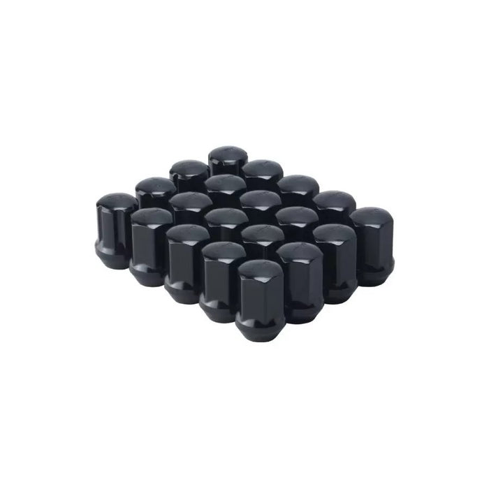 F2 Function and Form Black Steel Lug Nuts M12x1.5 w| Lock Kit - Lunaticsco