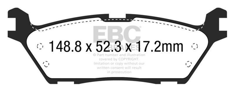 EBC Rear Greenstuff Brake Pads, Toyota 86 2018 (GT)