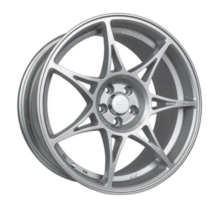 Foushee 18x9.5 +38mm 5x114.3 CB: 73.1 Color: Liquid Silver - Lunaticsco