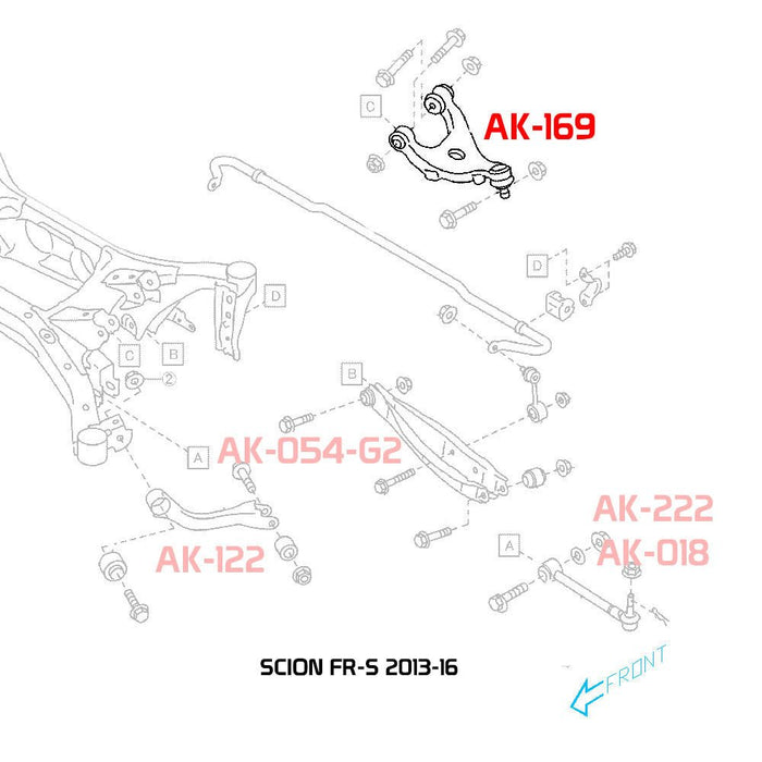 Godspeed Project Adjustable Rear Upper Camber Arm Toyota 86 / Subaru BRZ 2013+ - Lunaticsco