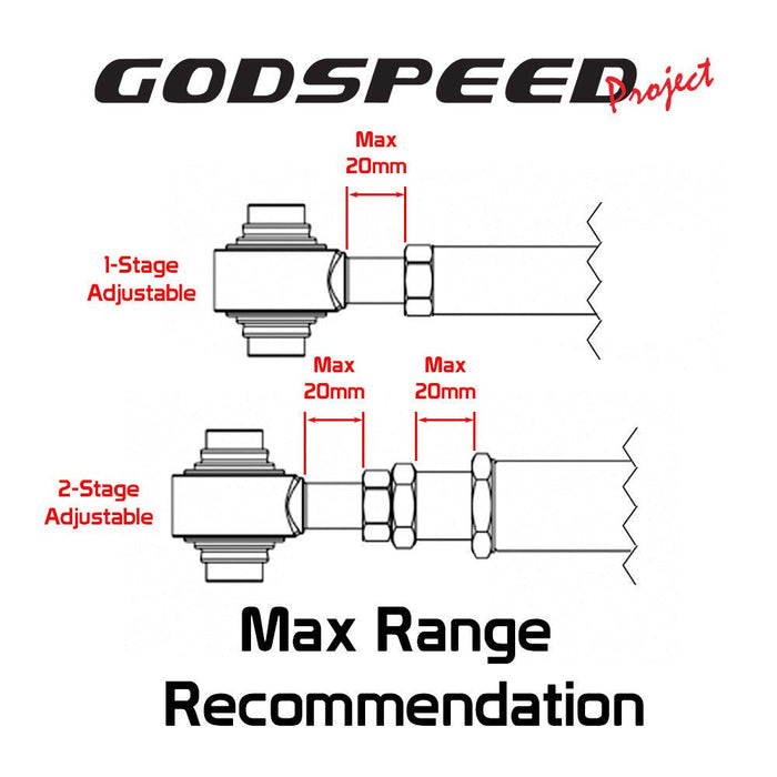 Godspeed Project Gen2 Front Camber Arms Lexus IS300 01-05 - Lunaticsco