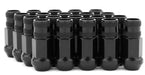 Gorilla Forged Steel Racing Lug Nuts Black Chrome Open Ended 12x1.25 - Lunaticsco