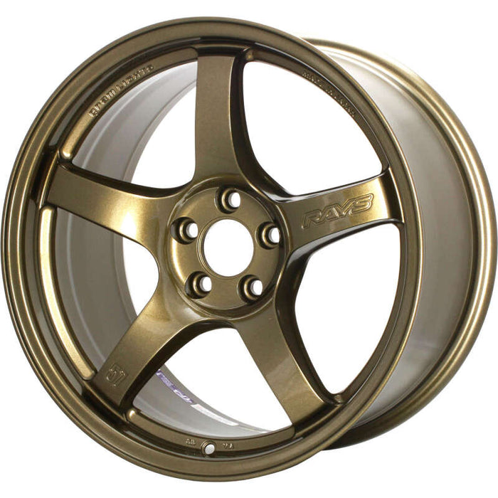 Gram Lights 57CR 19x9.5 +45 5 - 114.3 Almite Gold Wheel - Lunaticsco