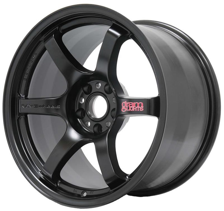 Gram Lights 57DR 17x9.0 +38 5 - 114.3 Semi Gloss Black Wheel - Lunaticsco