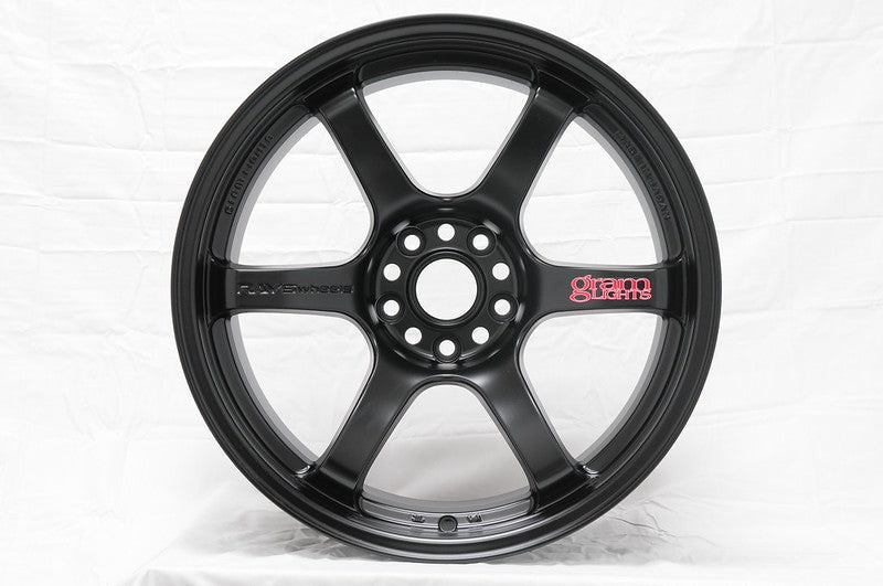 Gram Lights 57DR 18x8.5 +37 5 - 114.3 Semi Gloss Black Wheel - Lunaticsco