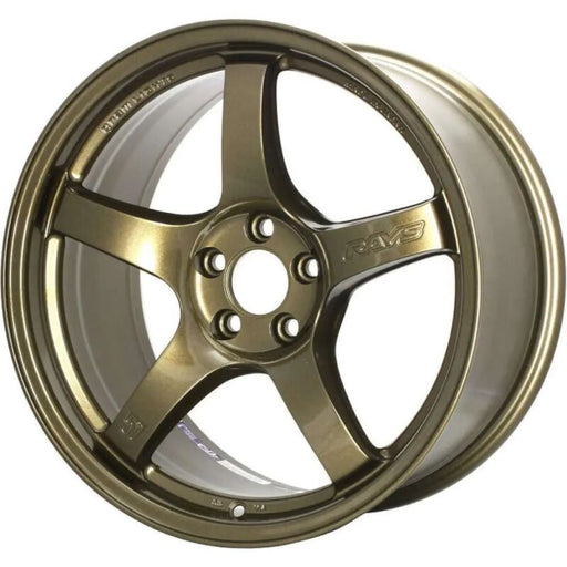 Gram Lights 57DR 18x9.5 +38 5 - 114.3 Almite Gold Wheel - Lunaticsco