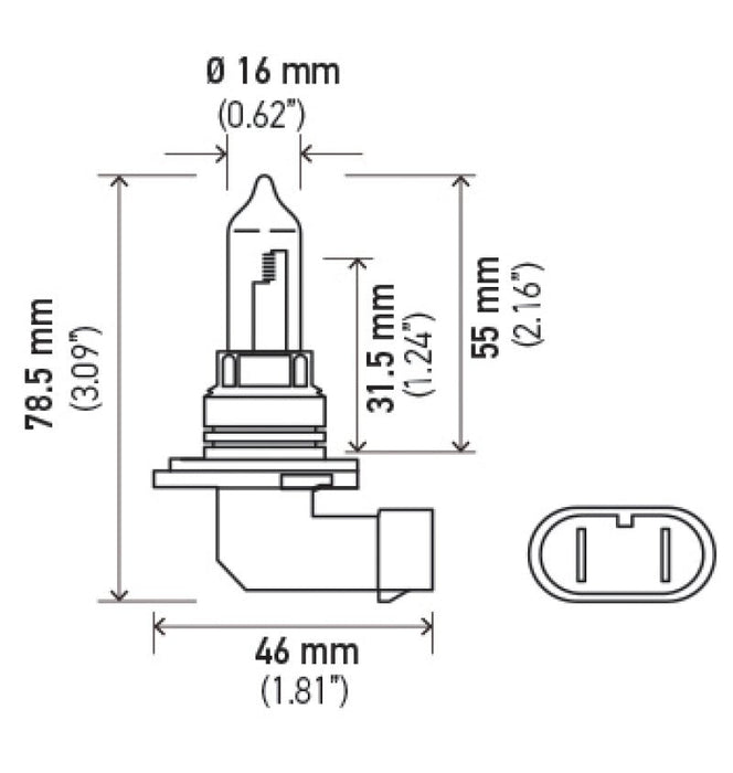 Hella 9005 12V 65W Xen White Bulb (Pair) - Lunaticsco