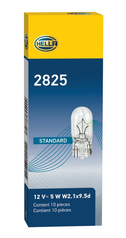 Hella Bulb 2825 12V 5W 4CP W2.1x9.5d T3.25 - Lunaticsco