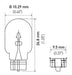 Hella Bulb 2825 12V 5W 4CP W2.1x9.5d T3.25 - Lunaticsco