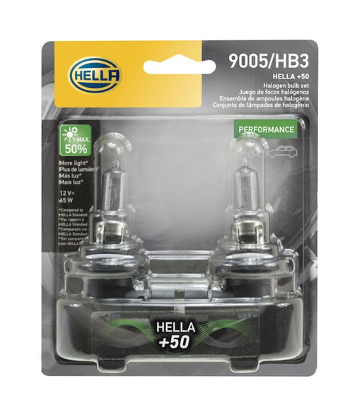 Hella Bulb 9005 12V 65W P20D T4 +50 (Pair) - Lunaticsco
