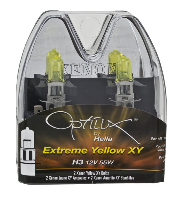 Hella Optilux H3 12V/55W XY Extreme Yellow Bulb - Lunaticsco