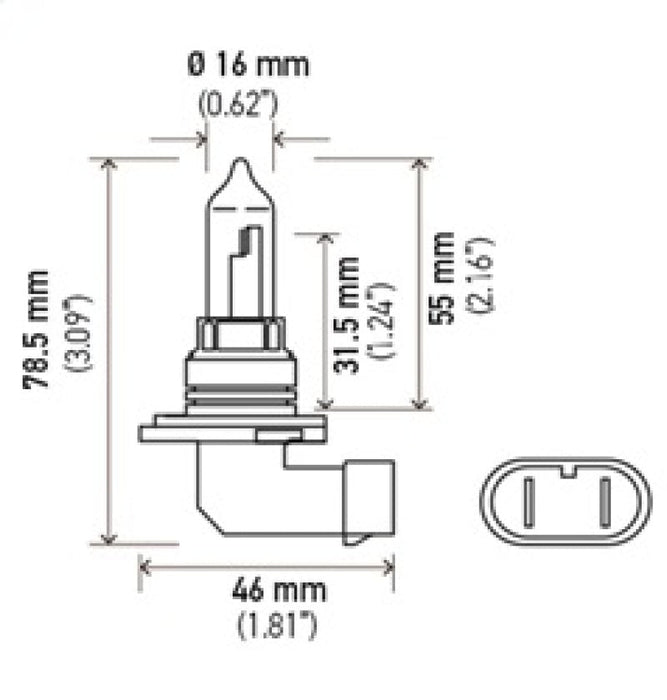 Hella Optilux HB3 9005 12V/65W XY Xenon Yellow Bulb - Lunaticsco
