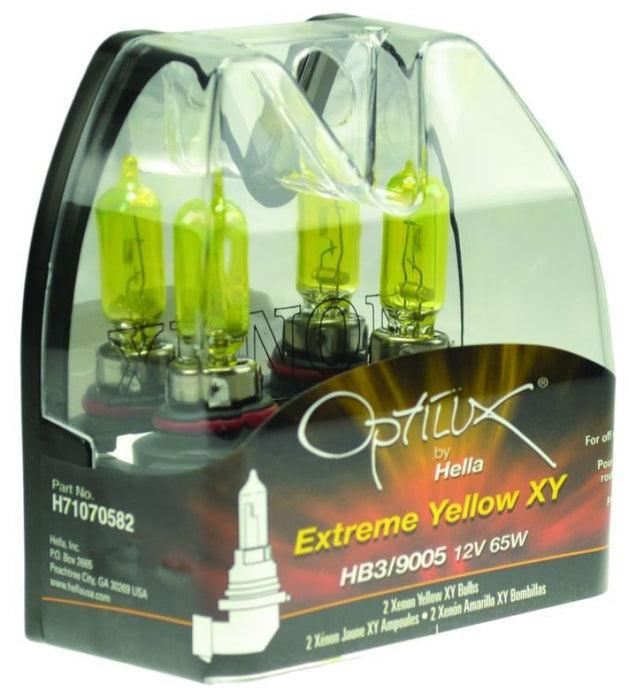 Hella Optilux HB3 9005 12V/65W XY Xenon Yellow Bulb - Lunaticsco