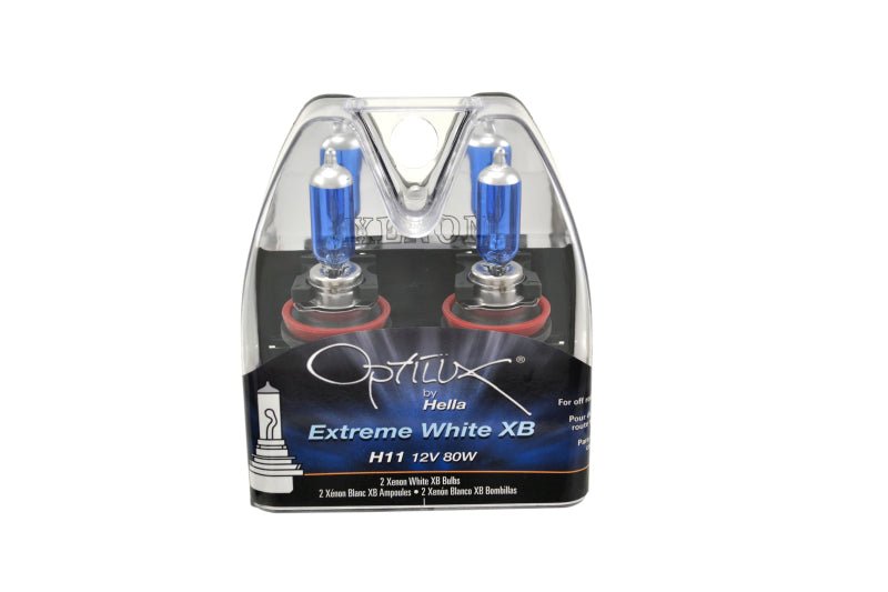 Hella Optilux XB Extreme Type H11 12V 80W Blue Bulbs - Pair - Lunaticsco
