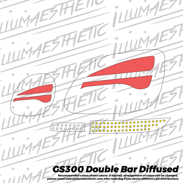 Illumaesthetic Lexus GS300 & Toyota Aristo (S160, 2nd Gen) - Complete Tail Light DIY Kit - Lunaticsco
