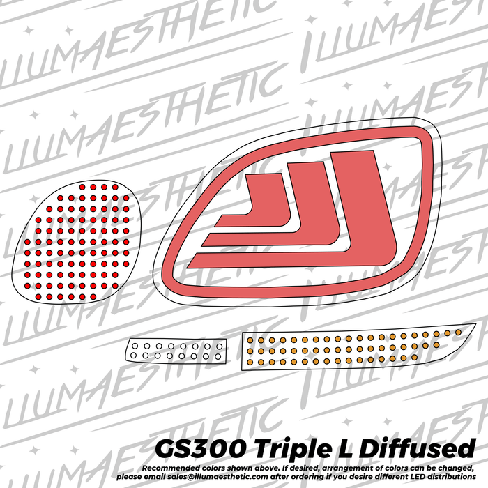 Illumaesthetic Lexus GS300 & Toyota Aristo (S160, 2nd Gen) - Complete Tail Light DIY Kit - Lunaticsco