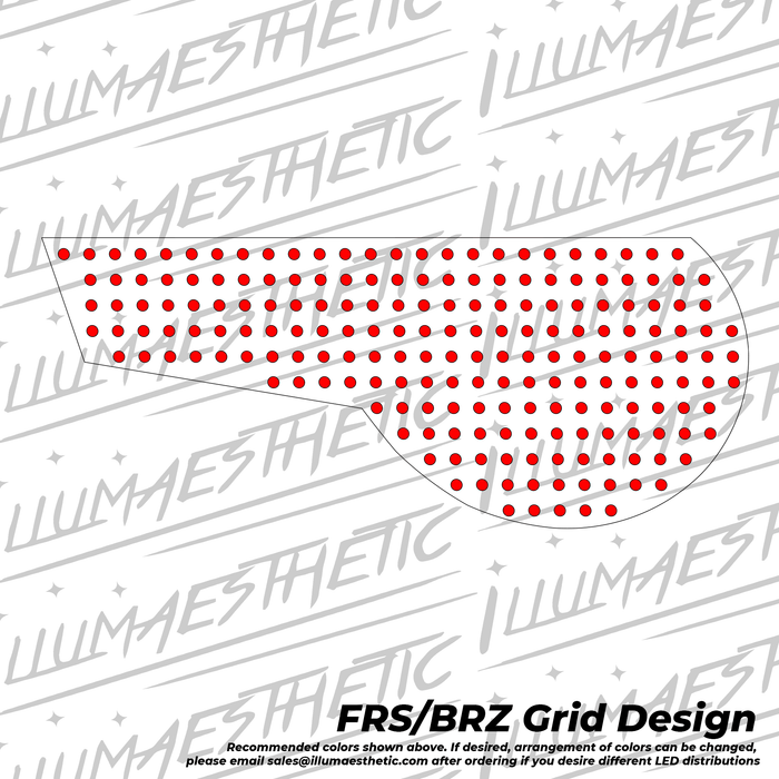 Illumaesthetic Subaru BR - Z & Scion FR - S & Toyota GT - 86 (ZN6) - Complete Taili Light LED DIY Kit - Lunaticsco