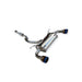 Invidia Q300 Catback Exhaust with Rolled Titanium Tips, Blue Edge for 13-17 Subaru BRZ/Scion FRS - Lunaticsco