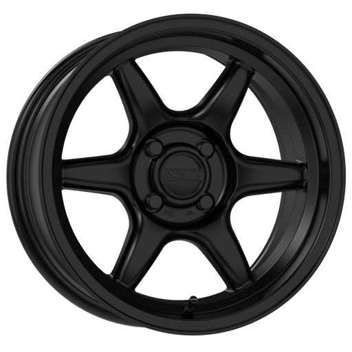 Kansei K11B Tandem 15x7in 4X100 BP 25mm Offset 73.1mm Bore Satin Black - Lunaticsco