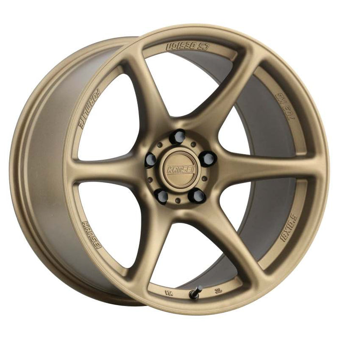 Kansei K11B Tandem 18x10.5in / 5x114.3 BP / 12mm Offset / 73.1mm Bore - Bronze Wheel - Lunaticsco