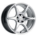 Kansei K11S Tandem 17x9.5in 5x114.3 BP 12mm Offset 73.1mm Bore Hyper Silver - Lunaticsco