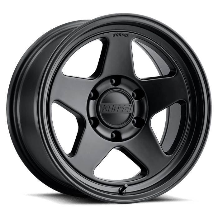 Kansei K12MB KNP 17x8.5in 5x139.7 BP -10mm Offset 106.5mm Bore Matte Black - Lunaticsco