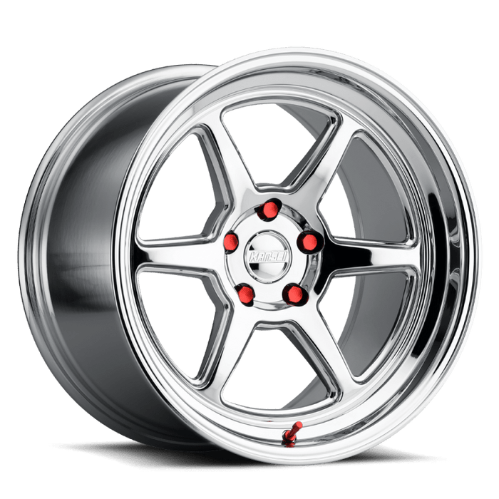Kansei K14 Roku 18x8.5in 5x120 BP 35mm Offset Chrome - Lunaticsco