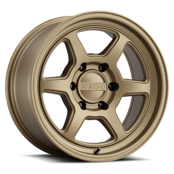 Kansei K14B Roku 17x8.5in 5x139.7 BP -10mm Offset 106.5mm Bore Gloss Black - Lunaticsco
