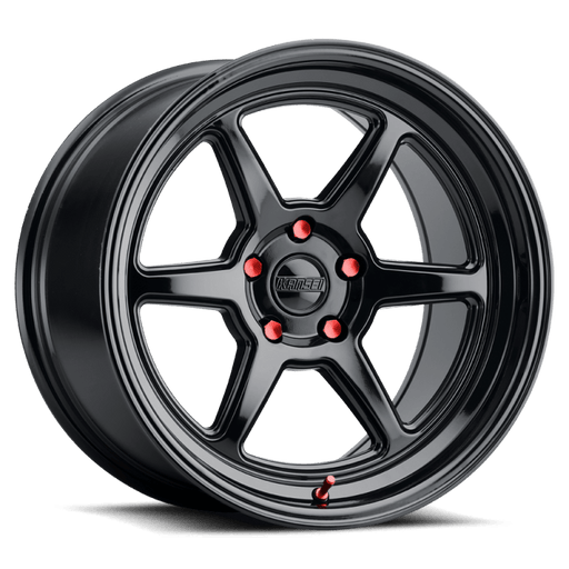 Kansei K14B Roku 18x9.5in 5x100 BP 22mm Offset 66.56mm Bore Gloss Black - Lunaticsco
