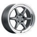 Kansei K14G Roku 18x9in 5x110 BP 12mm Offset 73.1mm Bore Grey & Machined Lip - Lunaticsco