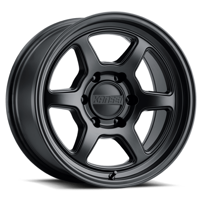 Kansei K14MB Roku 17x8.5in 6x139.7 BP 0mm Offset 106.1mm Bore Matte Black - Lunaticsco
