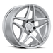 Kansei K15H Astro 18x10.5in 5x114.3 BP 12mm Offset 73.1mm Bore Hyper Silver - Lunaticsco