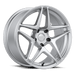 Kansei K15H Astro 19x8.5in 5x114.3 BP 35mm Offset 73.1mm Bore Hyper Silver - Lunaticsco